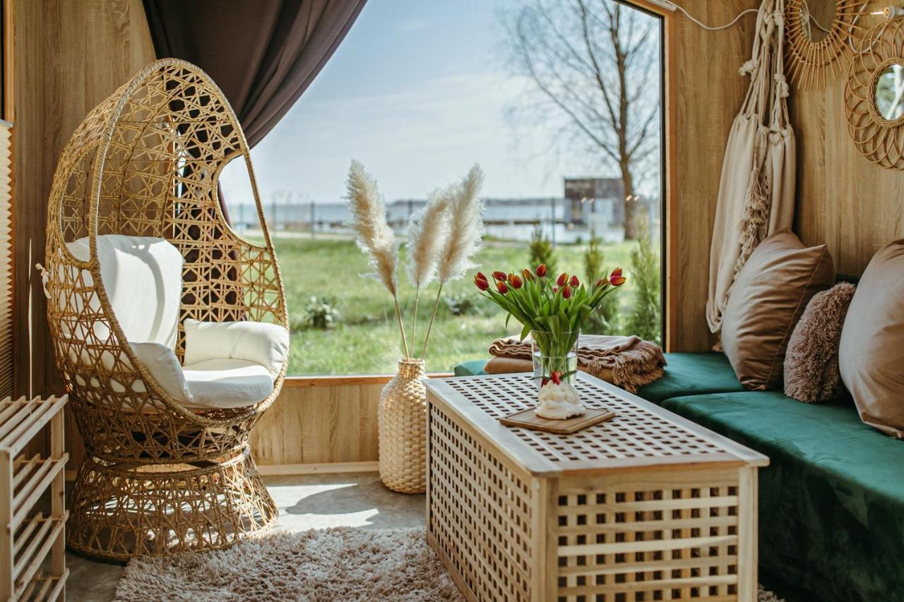Herbals - Tree&Lake Houses With Bath, Sauna, Bikes, Motorboat Mielno  Exterior foto